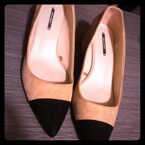 Zara block heel shoes good condition